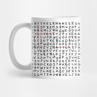 BLM crossword bl Mug